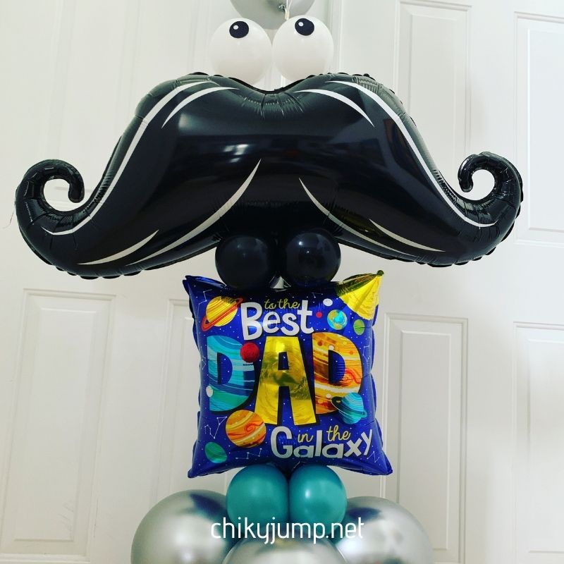 Mustache DAD Bunch Balloon