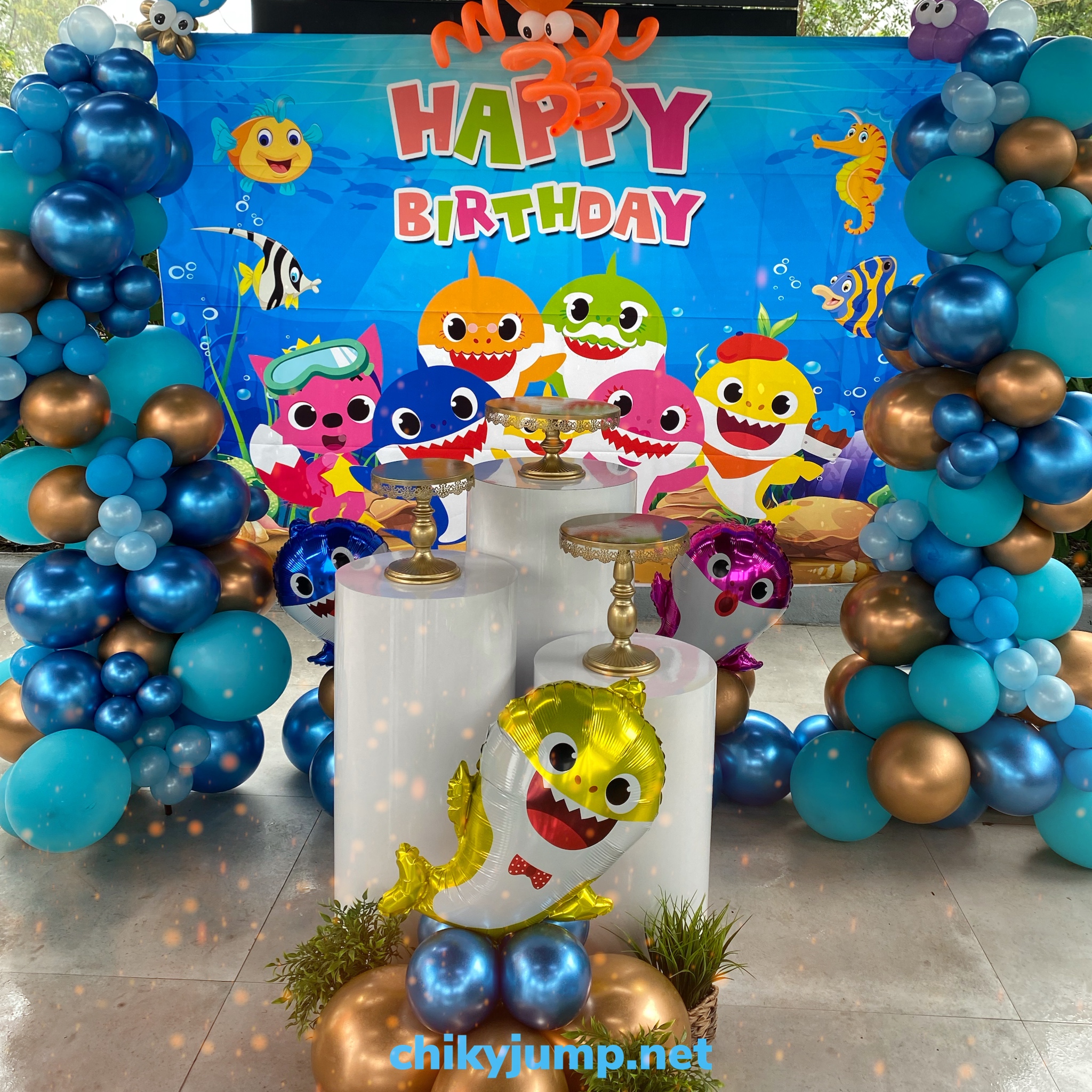 Baby Shark Birthday Party Decoration Theme - Chikyjump